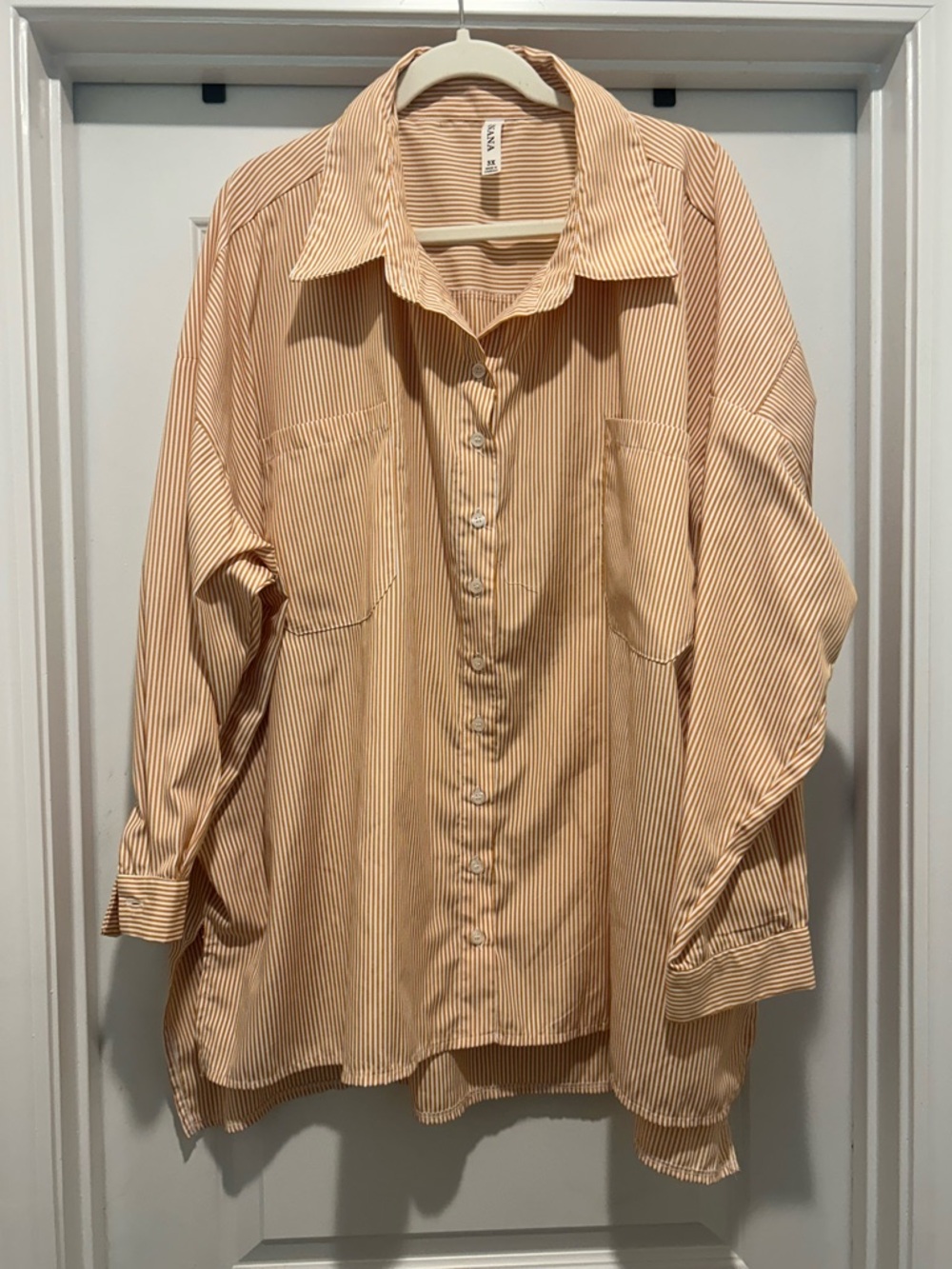 Zenana Outfitters Striped Button-Up Shirt